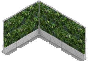 green wall layout